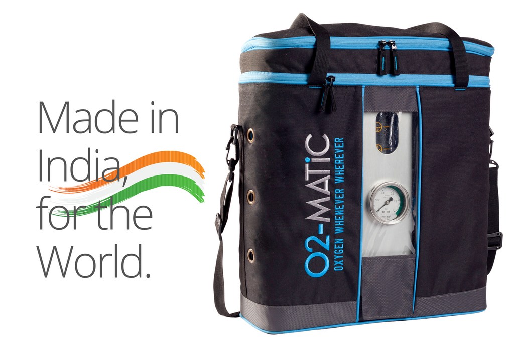 Portia Portable Oxygen Generator. Madin INDIA< FOR THE WORLD